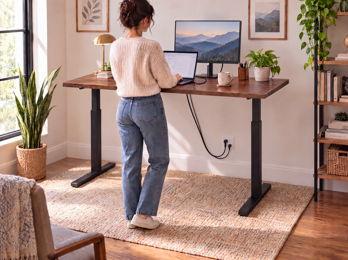 Solid Walnut Standing Desk Top: 4 Size Options