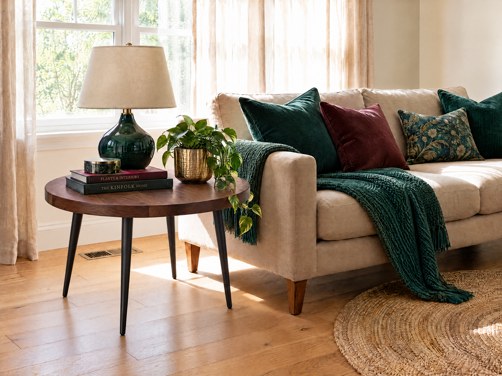Solid Walnut Side Table: 4 Size Options