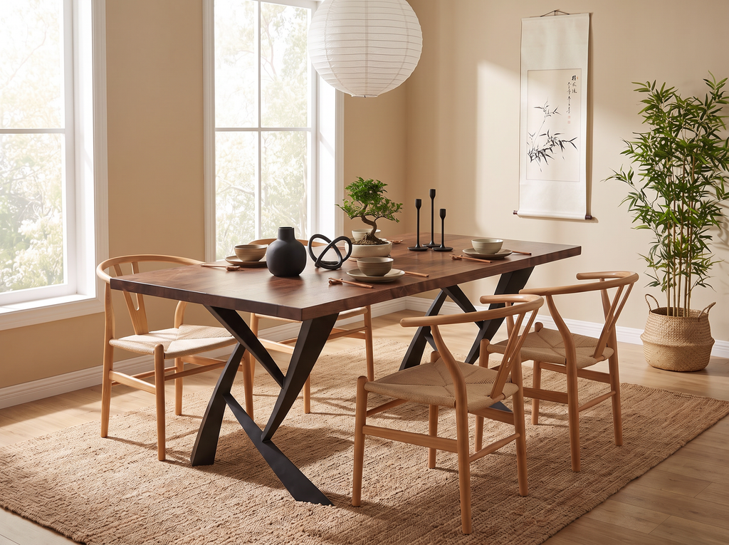 Solid Walnut Dining Table: 6 Size Options to Seat 4-10