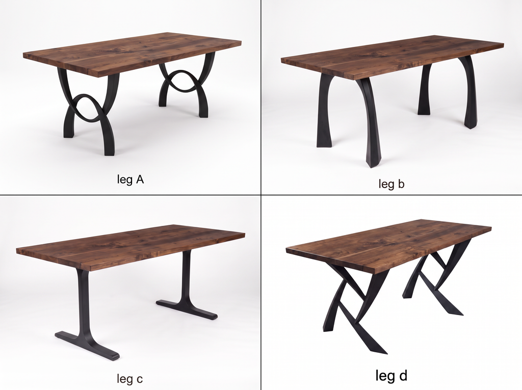 Solid Walnut Dining Table: 6 Size Options to Seat 4-10