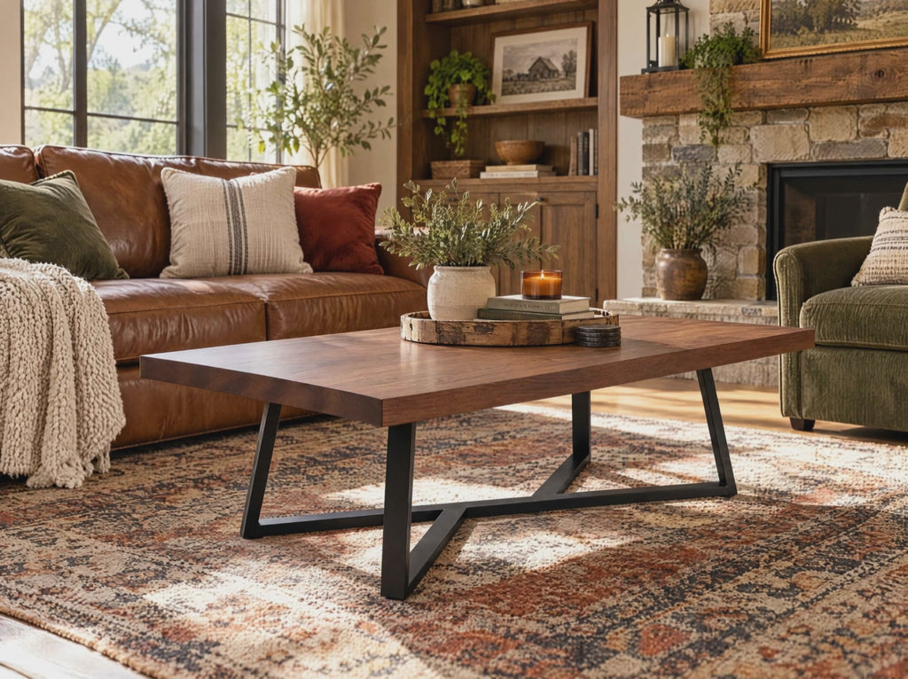 Solid Walnut Coffee Table: 2 Size Options