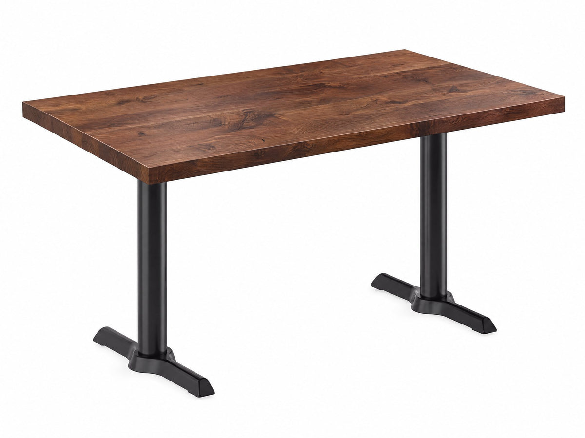Solid Walnut Restaurant Table: 30" x 48", Seats 4-6