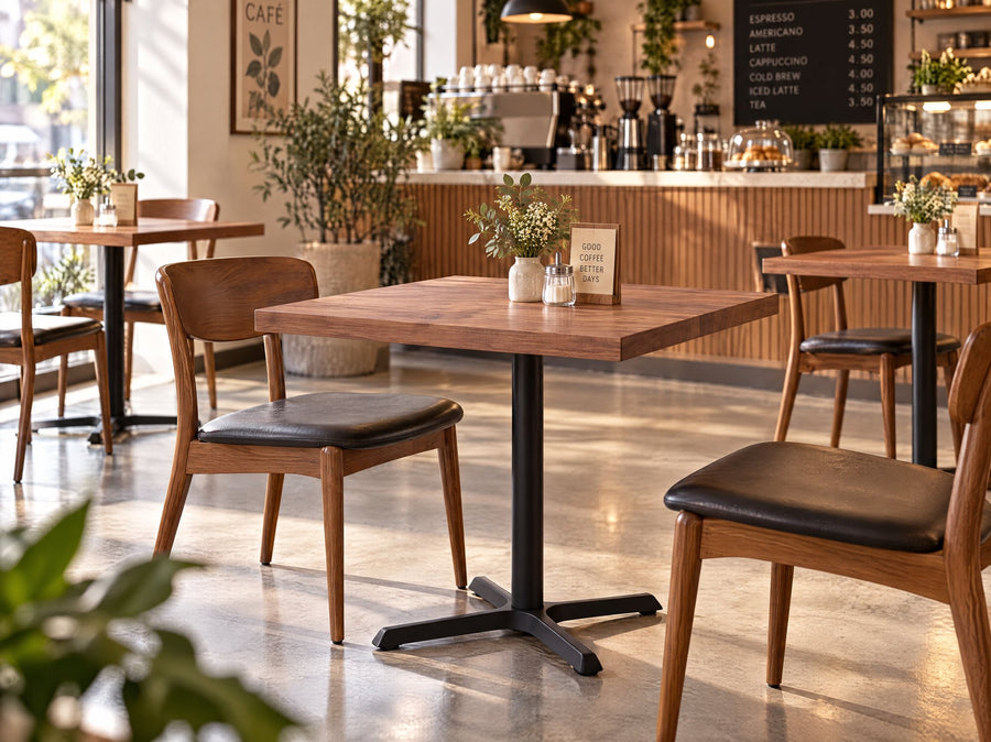 Solid Walnut Bistro Table: 24" or 30", Square or Round